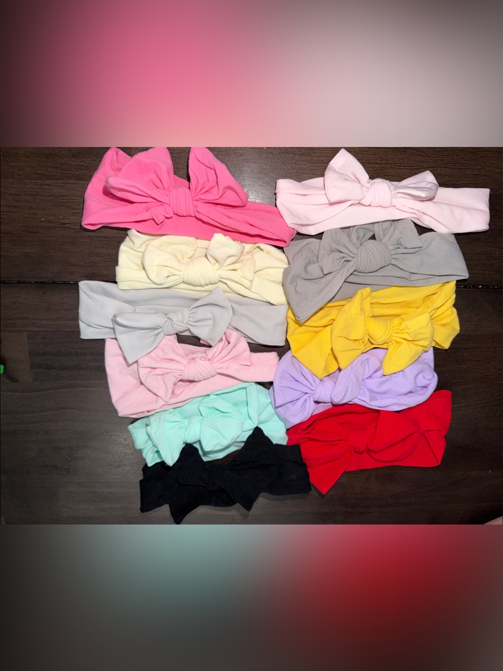 Assorted baby girl Bow Headbands - Multi Color Pack